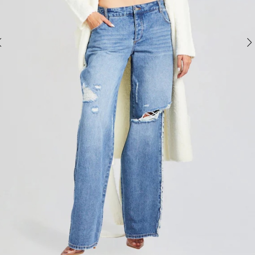 NWT SER.O.YA Roma Frayed Jean-Bayside Wash